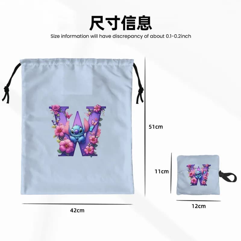 Çizgi Film Stich A-Z Alfabe Çi - Drawstring Gym Bag incelemesi ve fiyatı